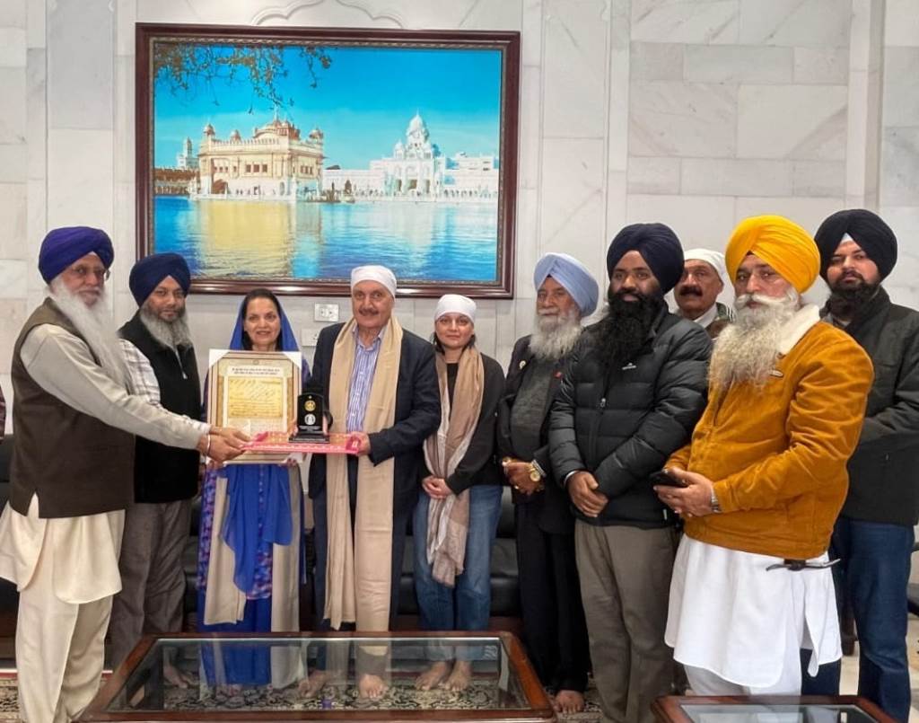 Speaker of the Legislative Assembly of British Columbia Shri Raj Chauhan along with his family paid obeisance at Sachkhand Sri Harmandir Sahib